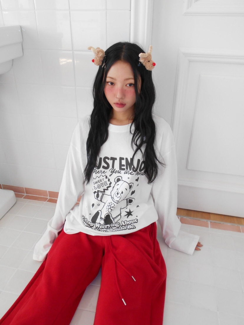 TOLL韓國代購㊣女士新品熱賣推薦真品25秋冬人氣休閑長袖T恤TOLL長袖T恤