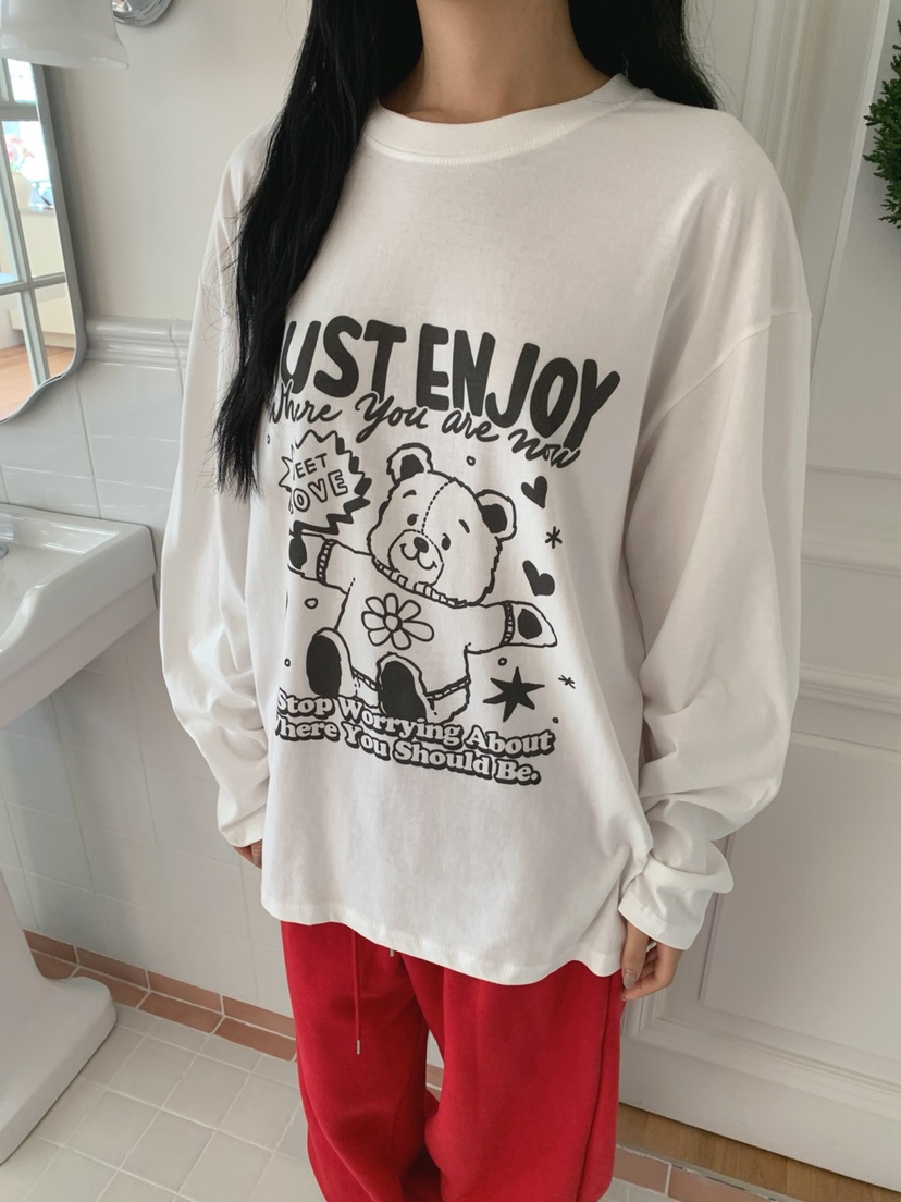 TOLL韓國代購㊣女士新品熱賣推薦真品25秋冬人氣休閑長袖T恤TOLL長袖T恤