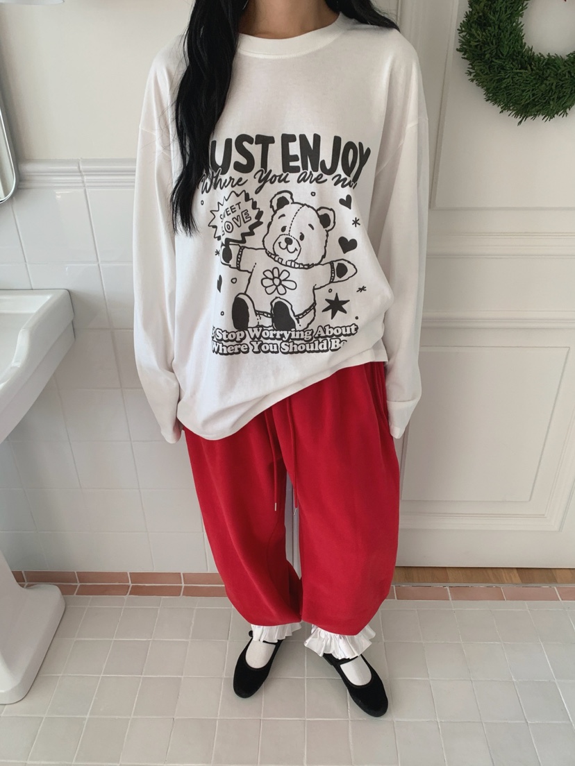 TOLL韓國代購㊣女士新品熱賣推薦真品25秋冬人氣休閑長袖T恤TOLL長袖T恤