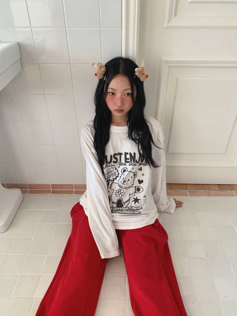 TOLL韓國代購㊣女士新品熱賣推薦真品25秋冬人氣休閑長袖T恤TOLL長袖T恤