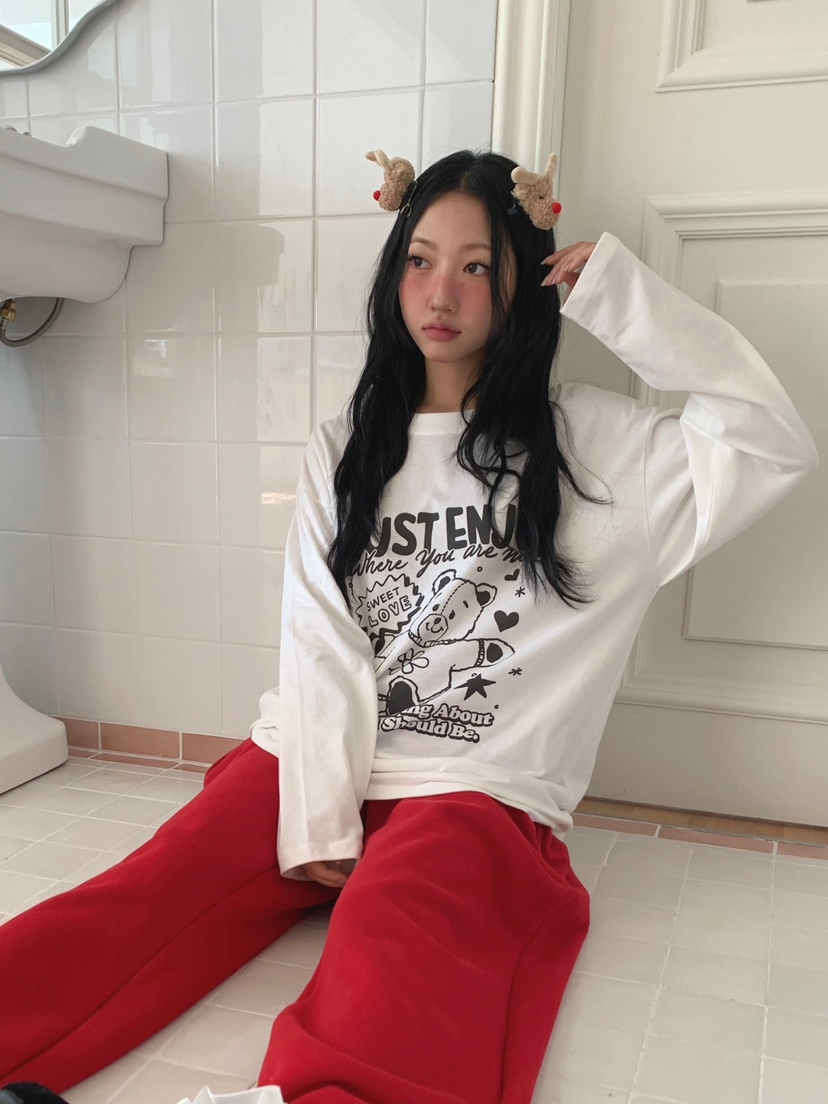 TOLL韓國代購㊣女士新品熱賣推薦真品25秋冬人氣休閑長袖T恤TOLL長袖T恤