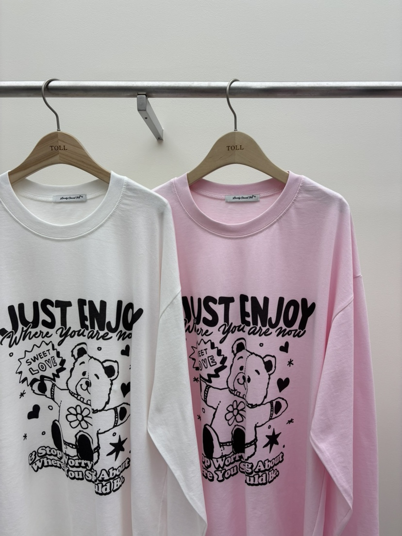 TOLL韓國代購㊣女士新品熱賣推薦真品25秋冬人氣休閑長袖T恤TOLL長袖T恤