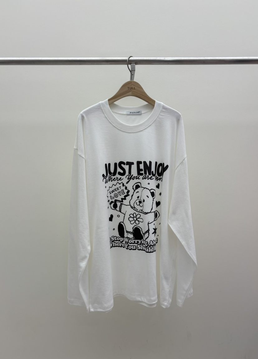 TOLL韓國代購㊣女士新品熱賣推薦真品25秋冬人氣休閑長袖T恤TOLL長袖T恤