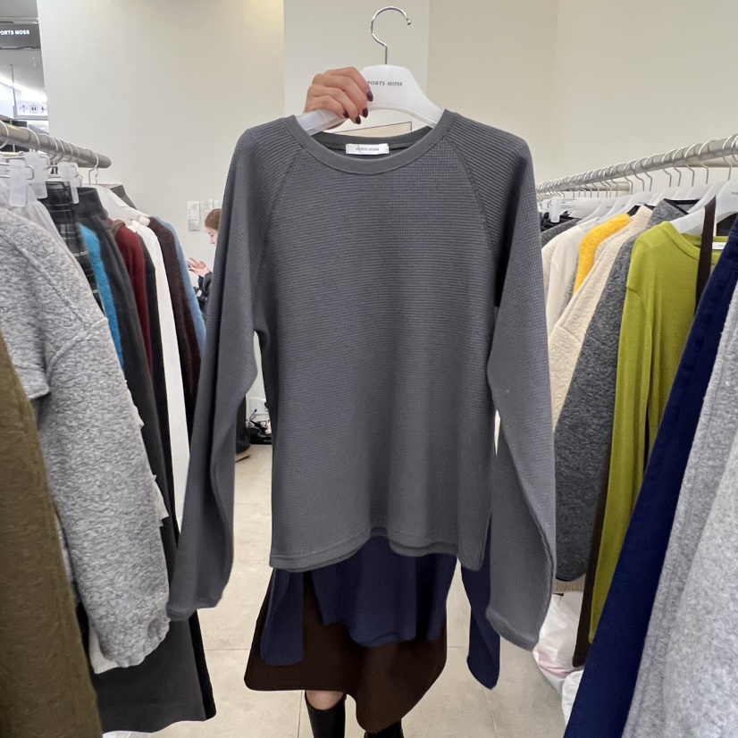 PORTS MOSS東大門㊣直郵女士新品職業25秋冬熱賣推薦長袖T恤PORTS MOSS長袖T恤