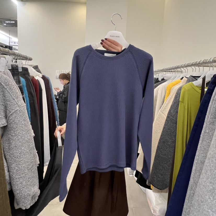 PORTS MOSS東大門㊣直郵女士新品職業25秋冬熱賣推薦長袖T恤PORTS MOSS長袖T恤圖色2