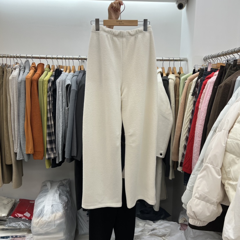 DRESS ROOM韓國直郵㊣女裝新品時尚真品推薦熱賣休閑褲羊毛DRESS ROOM休閑褲