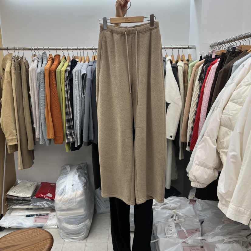 DRESS ROOM韓國直郵㊣女裝新品時尚真品推薦熱賣休閑褲羊毛DRESS ROOM休閑褲圖色2