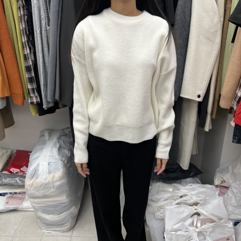 DRESS ROOM東大門㊣實拍女士新款25秋冬休閑推薦針織衫羊毛DRESS ROOM針織衫圖色2