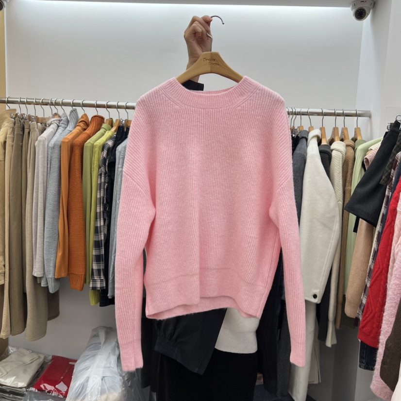 DRESS ROOM東大門㊣實拍女士新款25秋冬休閑推薦針織衫羊毛DRESS ROOM針織衫圖色3