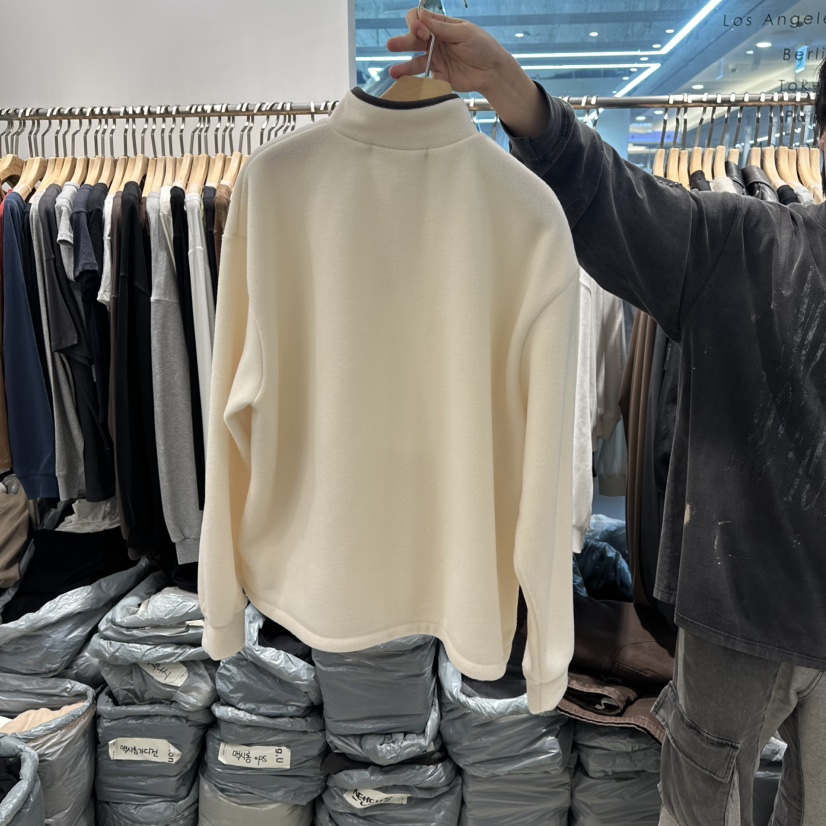 HONG.U東大門㊣實拍女裝新品職業人氣推薦時尚衛衣羊毛拉鏈HONG.U衛衣