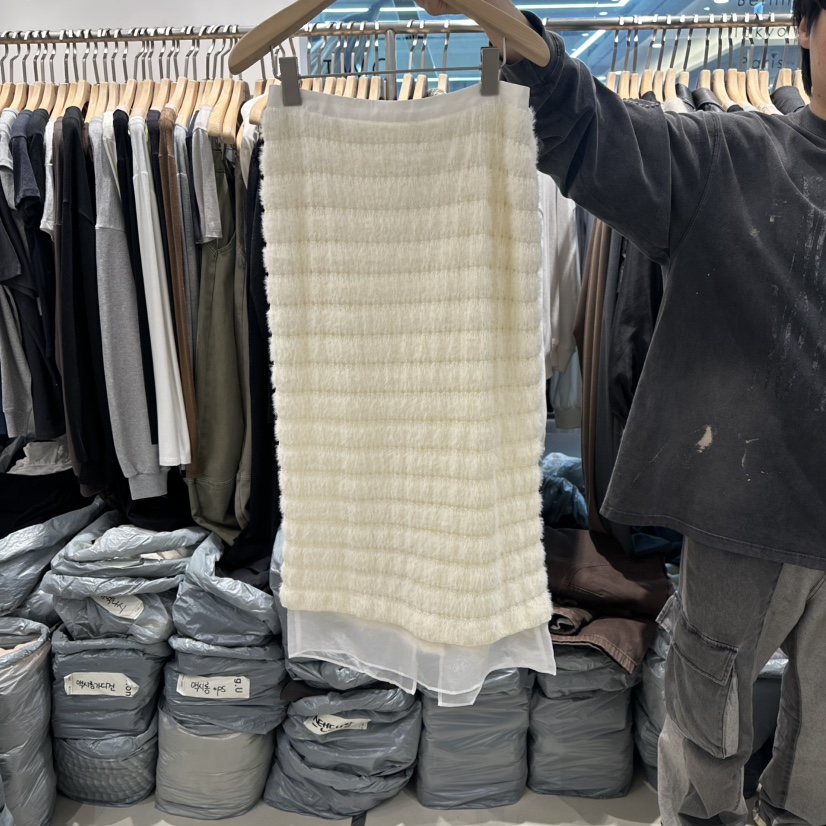 HONG.U東大門㊣實拍女士新品真品熱賣25秋冬時尚職業人氣長裙HONG.U長裙