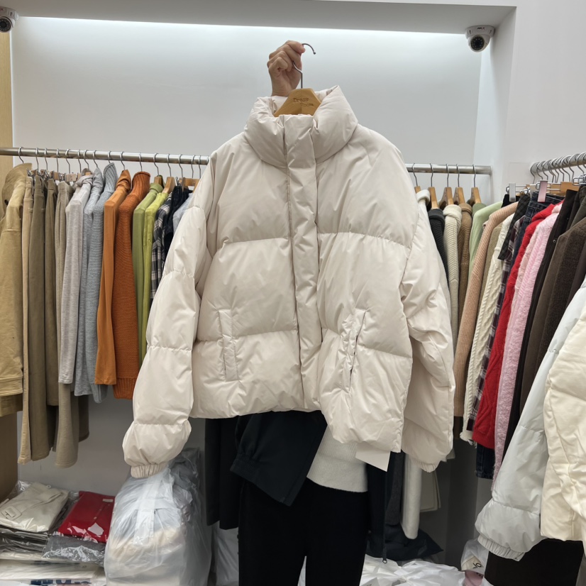 DRESS ROOM韓國直郵㊣女裝新款推薦人氣短款羽絨服填充鴨絨DRESS ROOM短款羽絨服圖色2