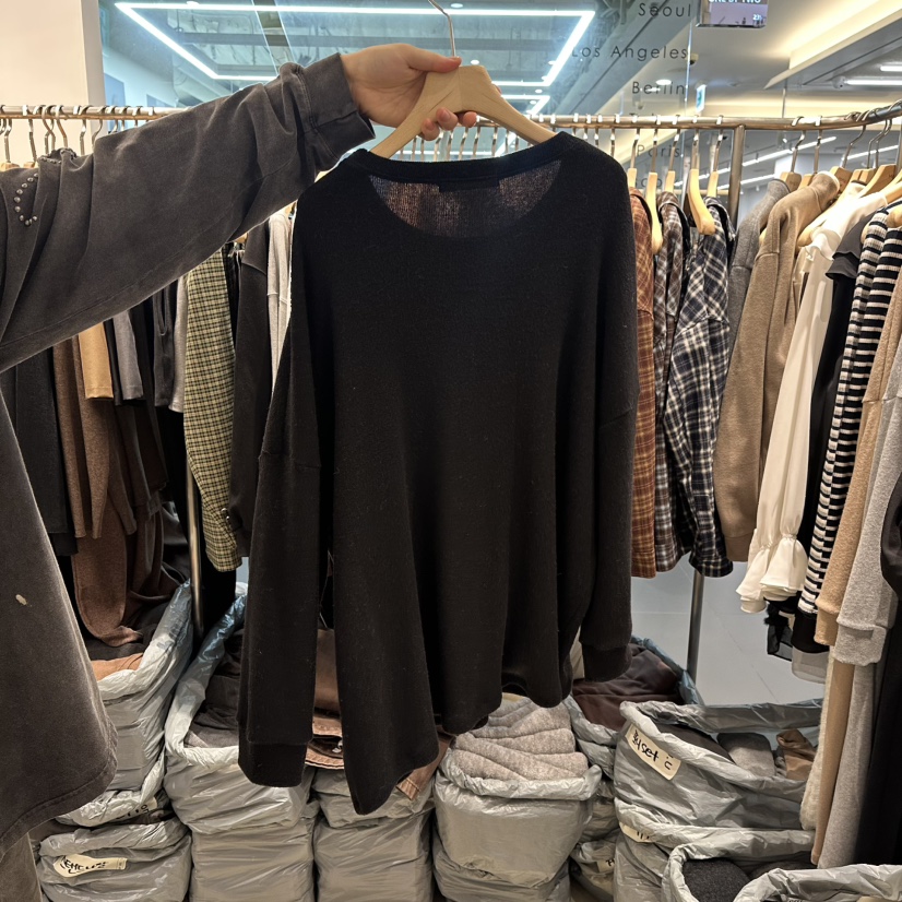 HONG.U韓國直郵㊣女士新款真品人氣休閑時尚熱賣推薦長袖T恤HONG.U長袖T恤