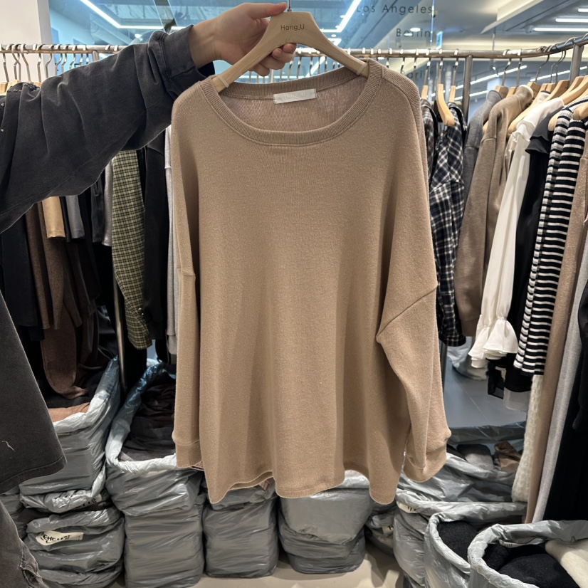 HONG.U韓國直郵㊣女士新款真品人氣休閑時尚熱賣推薦長袖T恤HONG.U長袖T恤圖色2