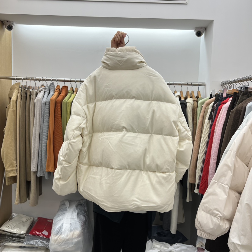 DRESS ROOM東大門㊣直郵女裝新品熱賣短款羽絨服燈芯絨鴨絨DRESS ROOM短款羽絨服