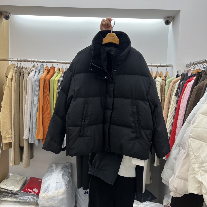DRESS ROOM東大門㊣直郵女裝新品熱賣短款羽絨服燈芯絨鴨絨DRESS ROOM短款羽絨服圖色2