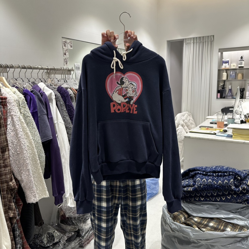 COMBO東大門㊣代購女裝新品推薦人氣職業熱賣衛衣大力水手加絨COM_BO衛衣圖色2