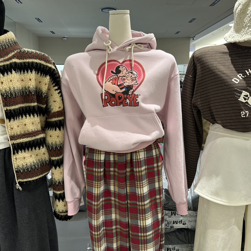 COMBO東大門㊣代購女裝新品推薦人氣職業熱賣衛衣大力水手加絨COM_BO衛衣圖色3