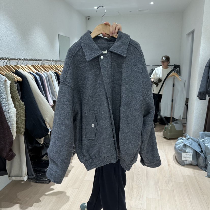 EPIC-S東大門㊣代購女士新款推薦時尚休閑熱賣短款大衣羊毛EPIC-S短款大衣