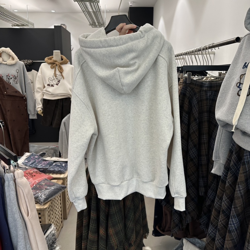 A.CES東大門㊣實拍女裝新品職業真品25秋冬人氣熱賣衛衣加絨A.CES衛衣