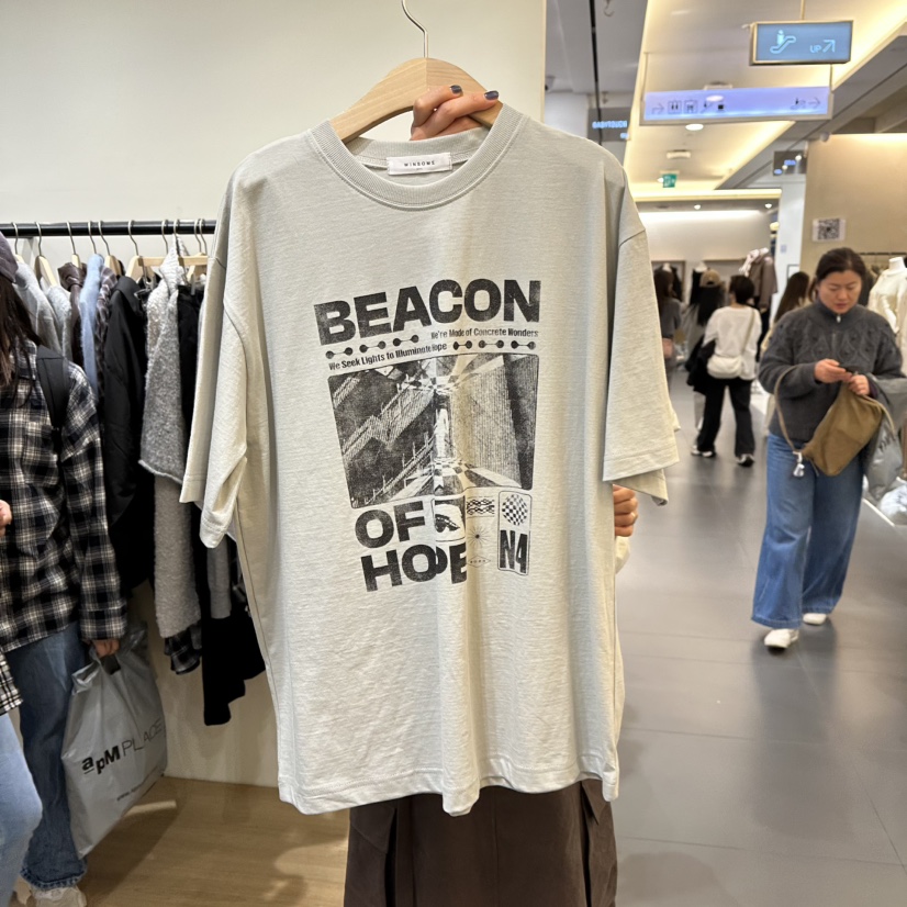 WINSOME韓國直郵㊣女士新品真品熱賣休閑職業時尚25秋冬T恤WINSOMET恤圖色2