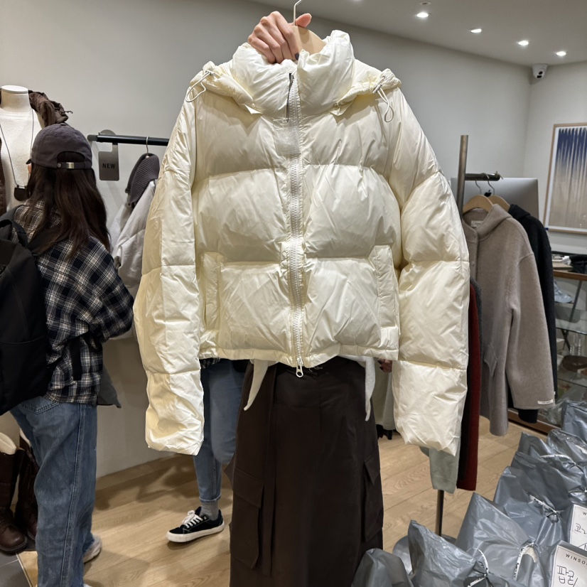 WINSOME韓國直郵㊣女士新款25秋冬時尚人氣熱賣休閑短款羽絨服WINSOME短款羽絨服