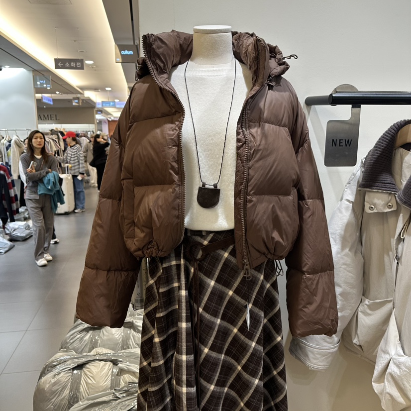 WINSOME韓國直郵㊣女士新款25秋冬時尚人氣熱賣休閑短款羽絨服WINSOME短款羽絨服圖色2