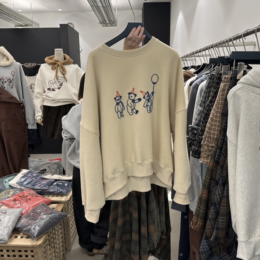 A.CES東大門㊣實拍女士新款休閑推薦真品熱賣人氣衛衣加絨A.CES衛衣圖色2