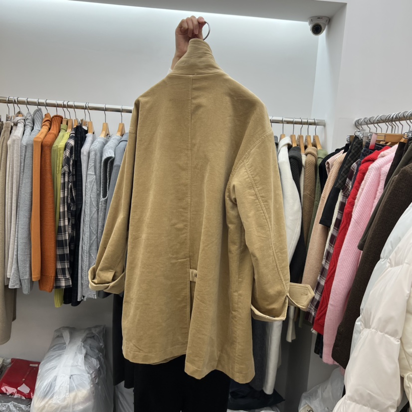 DRESS ROOM東大門㊣實拍女裝新品休閑時尚真品25秋冬夾克燈芯絨DRESS ROOM夾克