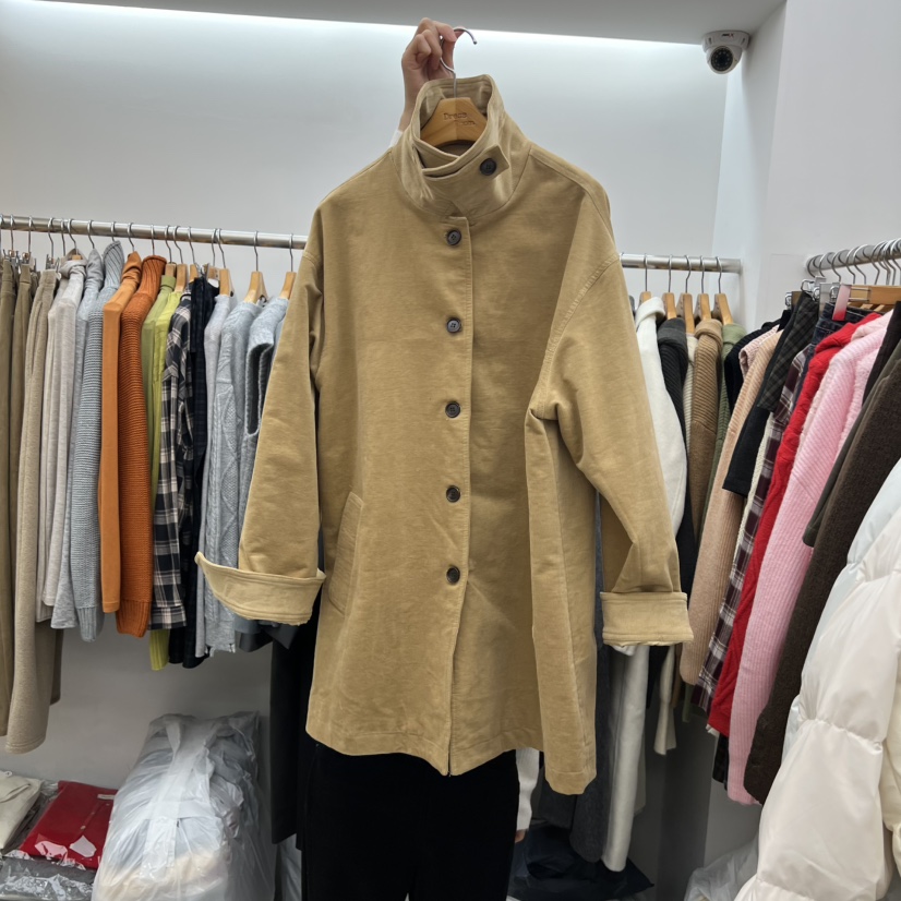 DRESS ROOM東大門㊣實拍女裝新品休閑時尚真品25秋冬夾克燈芯絨DRESS ROOM夾克