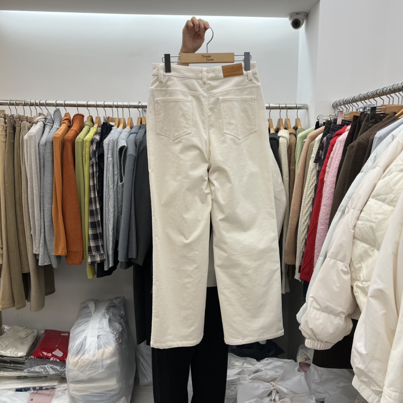 DRESS ROOM東大門㊣實拍女裝新品真品職業熱賣休閑褲燈芯絨DRESS ROOM休閑褲