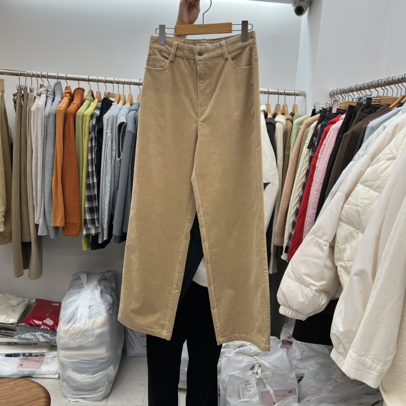 DRESS ROOM東大門㊣實拍女裝新品真品職業熱賣休閑褲燈芯絨DRESS ROOM休閑褲圖色3