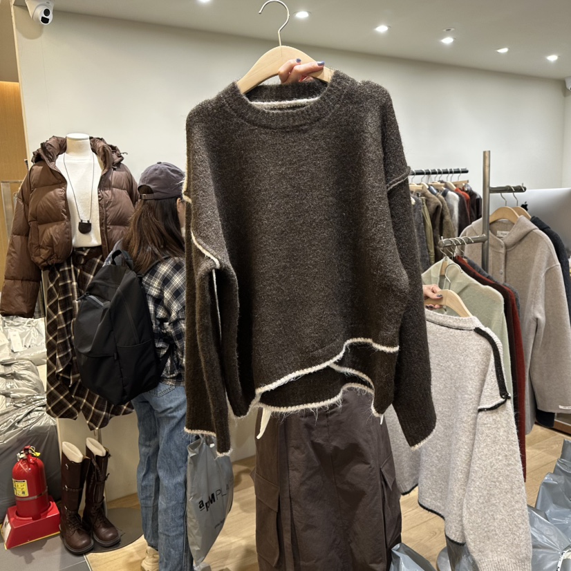 WINSOME東大門㊣實拍女裝新款人氣推薦真品熱賣職業毛衣鏤空WINSOME毛衣圖色2