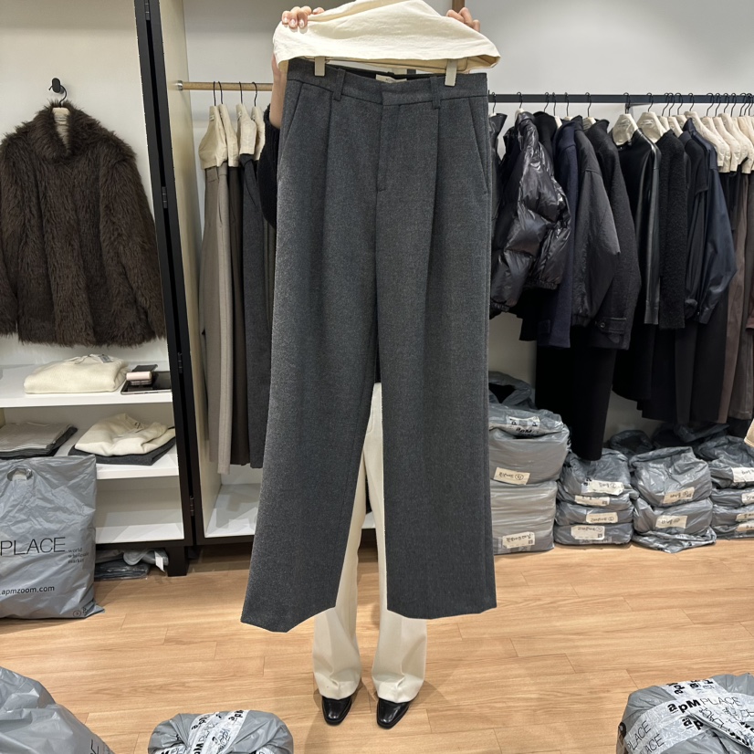 MUYBIEN東大門㊣代購女士新款真品人氣休閑職業推薦時尚休閑褲MUYBIEN休閑褲圖色4墨色