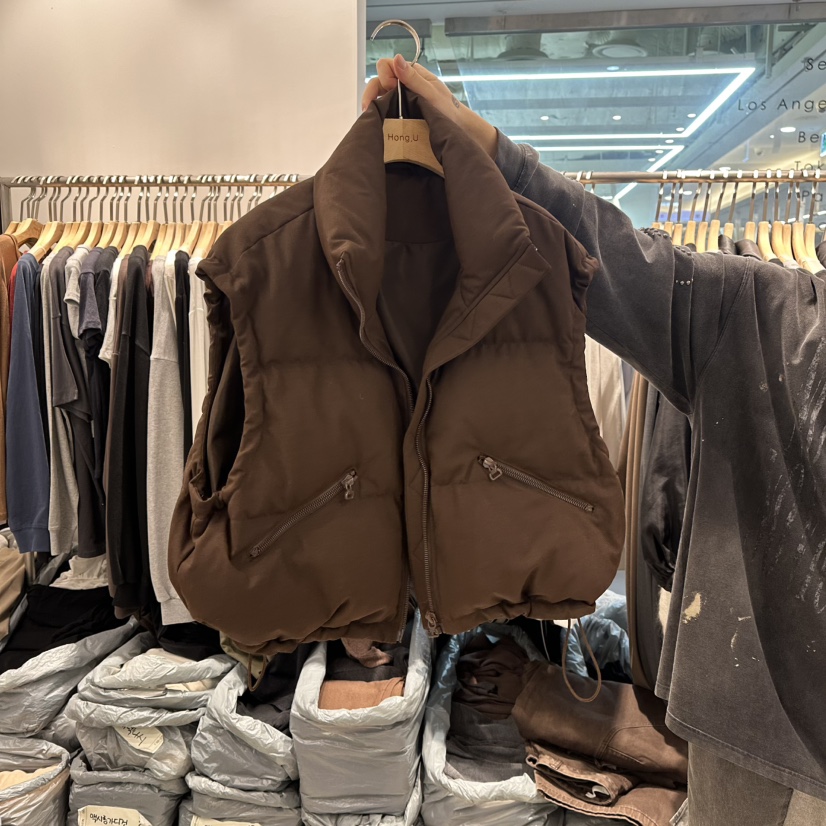 HONG.U東大門㊣直郵女裝新款25秋冬休閑熱賣人氣職業真品馬甲HONG.U馬甲