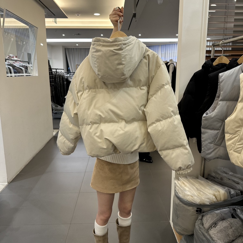 NOWHERE韓國直郵㊣女裝新款休閑人氣熱賣真品推薦短款羽絨服NOWHERE短款羽絨服