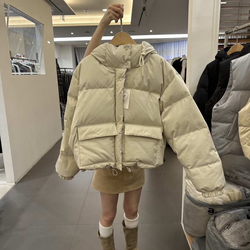 NOWHERE韓國直郵㊣女裝新款休閑人氣熱賣真品推薦短款羽絨服NOWHERE短款羽絨服