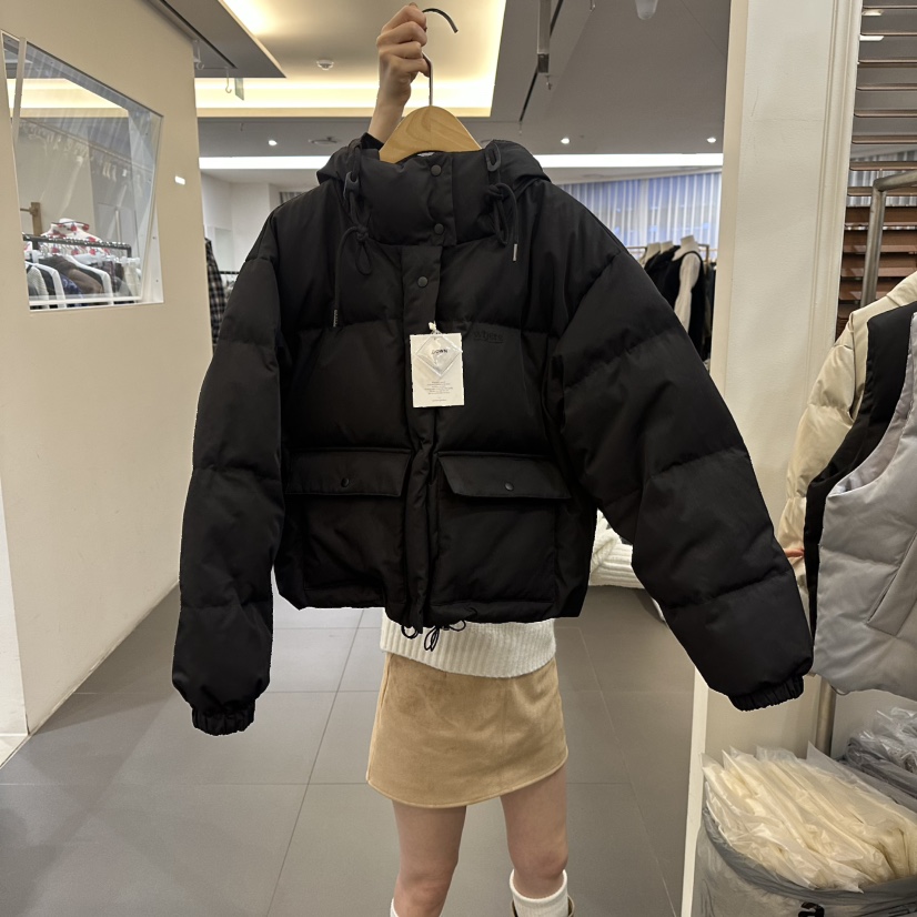 NOWHERE韓國直郵㊣女裝新款休閑人氣熱賣真品推薦短款羽絨服NOWHERE短款羽絨服圖色2