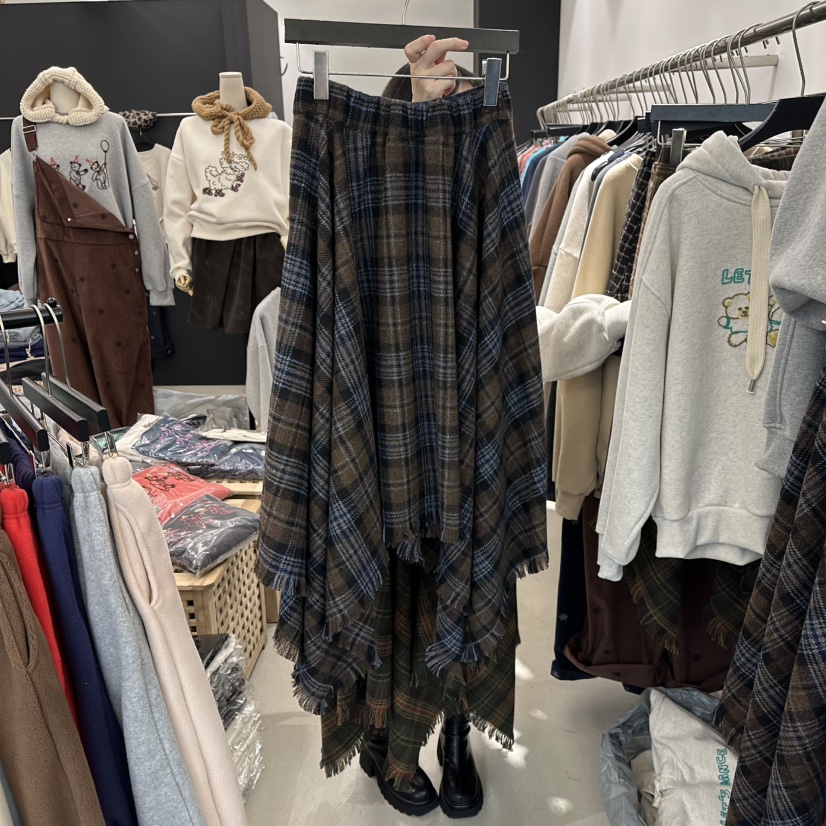 A.CES東大門㊣代購女士新款真品推薦休閑時尚25秋冬熱賣長裙A.CES長裙