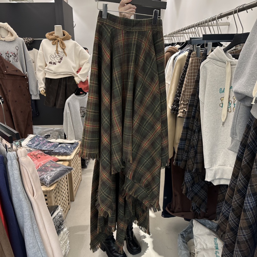 A.CES東大門㊣代購女士新款真品推薦休閑時尚25秋冬熱賣長裙A.CES長裙圖色2