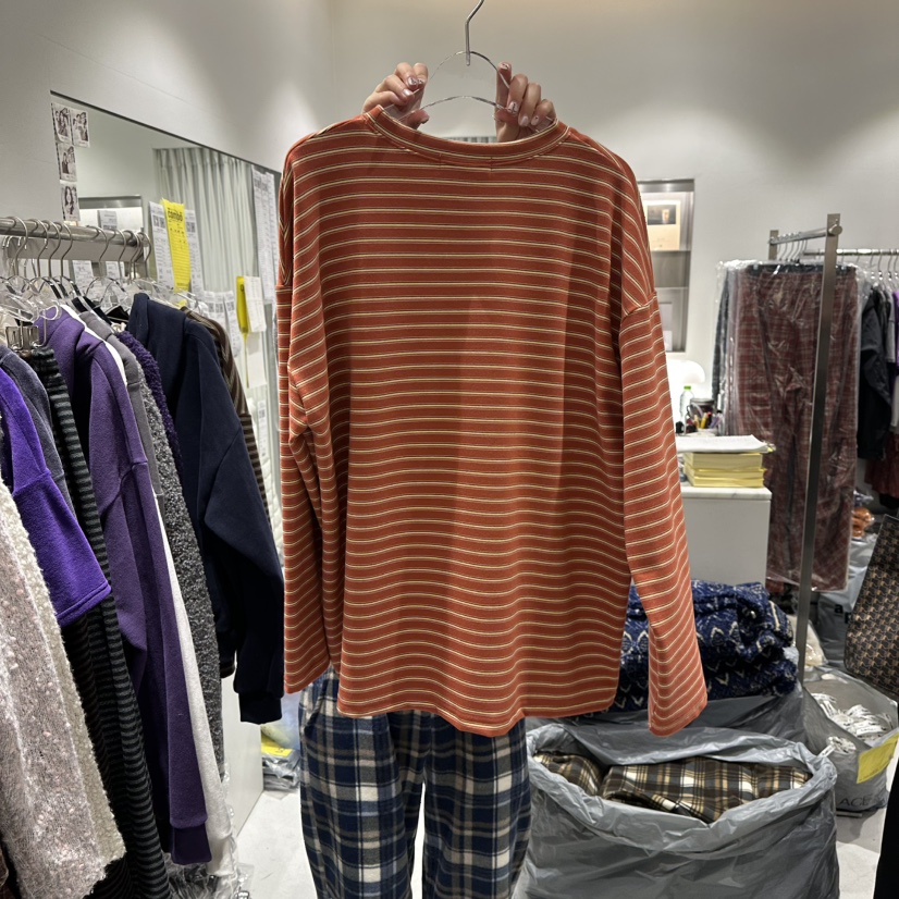 COMBO韓國代購㊣女士新款休閑推薦真品時尚人氣25秋冬長袖T恤COM_BO長袖T恤