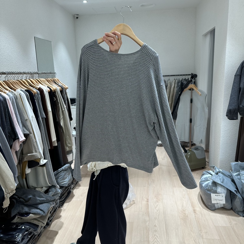 EPIC-S東大門㊣代購女裝新款推薦休閑真品時尚25秋冬長袖T恤EPIC-S長袖T恤
