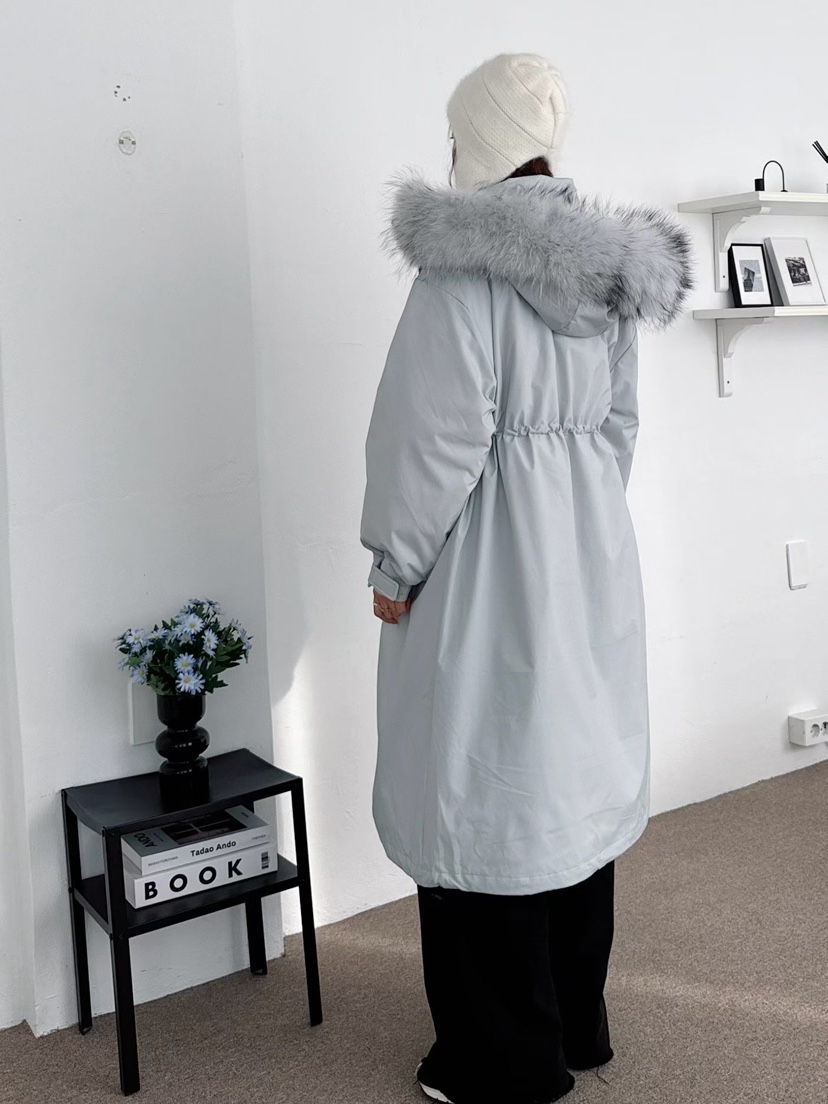 BUTTER-P東大門㊣代購女士新款推薦人氣長款羽絨服浣熊鴨絨BUTTER-P長款羽絨服