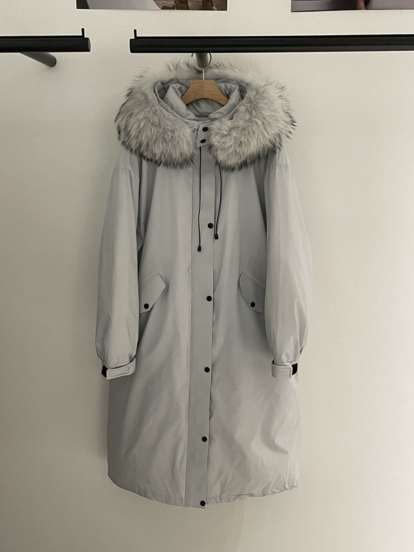 BUTTER-P東大門㊣代購女士新款推薦人氣長款羽絨服浣熊鴨絨BUTTER-P長款羽絨服圖色2