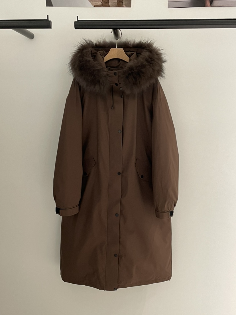 BUTTER-P東大門㊣代購女士新款推薦人氣長款羽絨服浣熊鴨絨BUTTER-P長款羽絨服圖色3