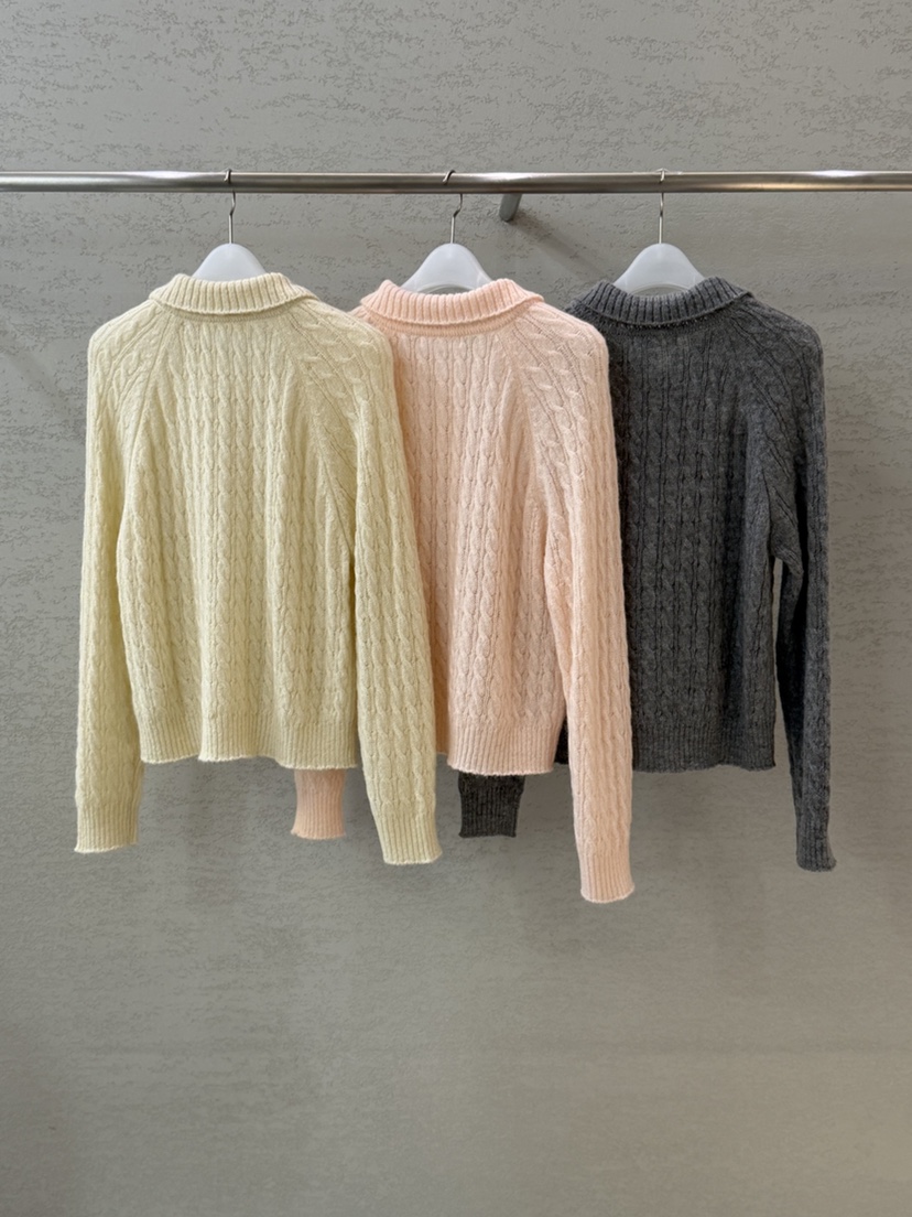 PLAYBUTTON-P東大門㊣直郵女士新款人氣推薦職業休閑針織衫PLAYBUTTON針織衫