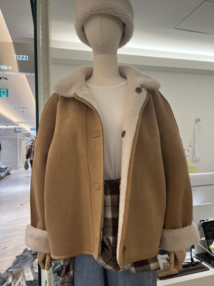 TIZZI東大門㊣代購女士新品25秋冬熱賣休閑人氣職業真品夾克TIZZI夾克圖色2