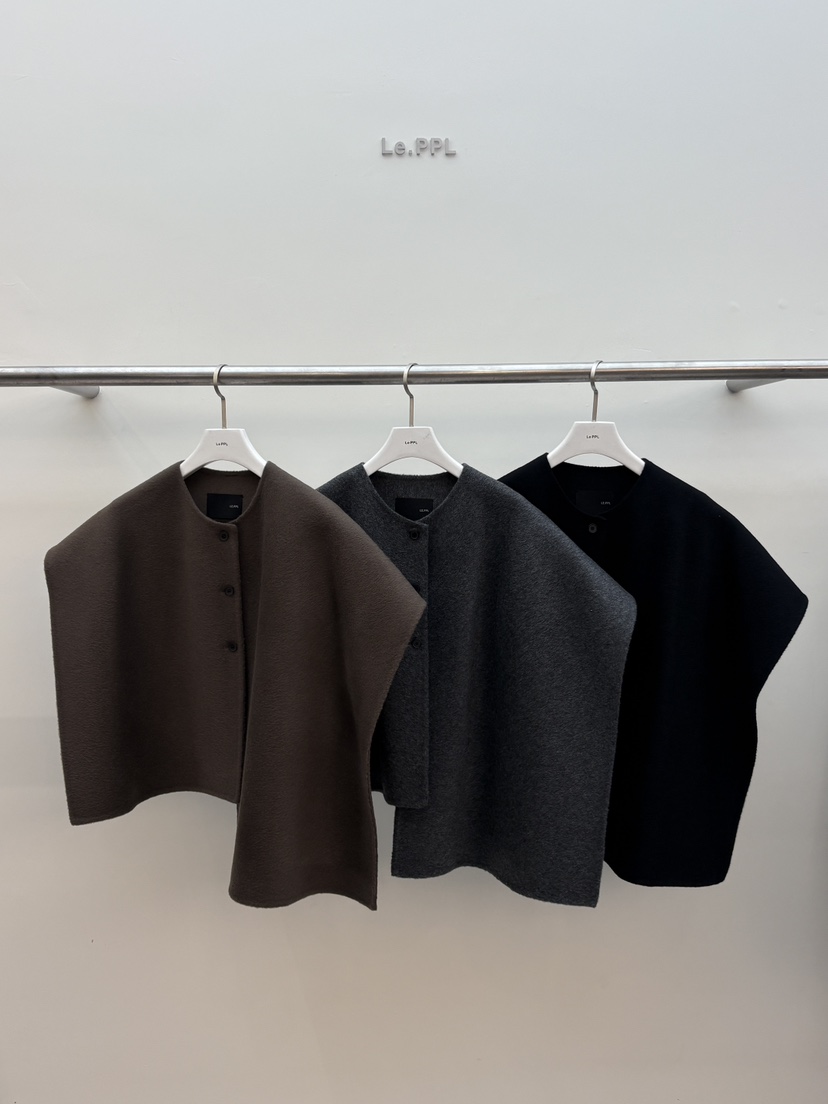 LE-PPL韓國直郵㊣女裝新款25秋冬真品圍巾披肩不含內搭手工LE-PPL圍巾/披肩