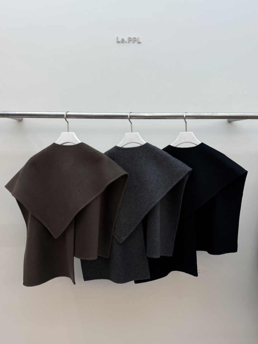 LE-PPL韓國直郵㊣女裝新款25秋冬真品圍巾披肩不含內搭手工LE-PPL圍巾/披肩