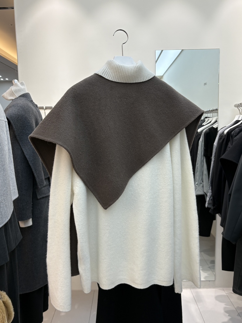 LE-PPL韓國直郵㊣女裝新款25秋冬真品圍巾披肩不含內搭手工LE-PPL圍巾/披肩